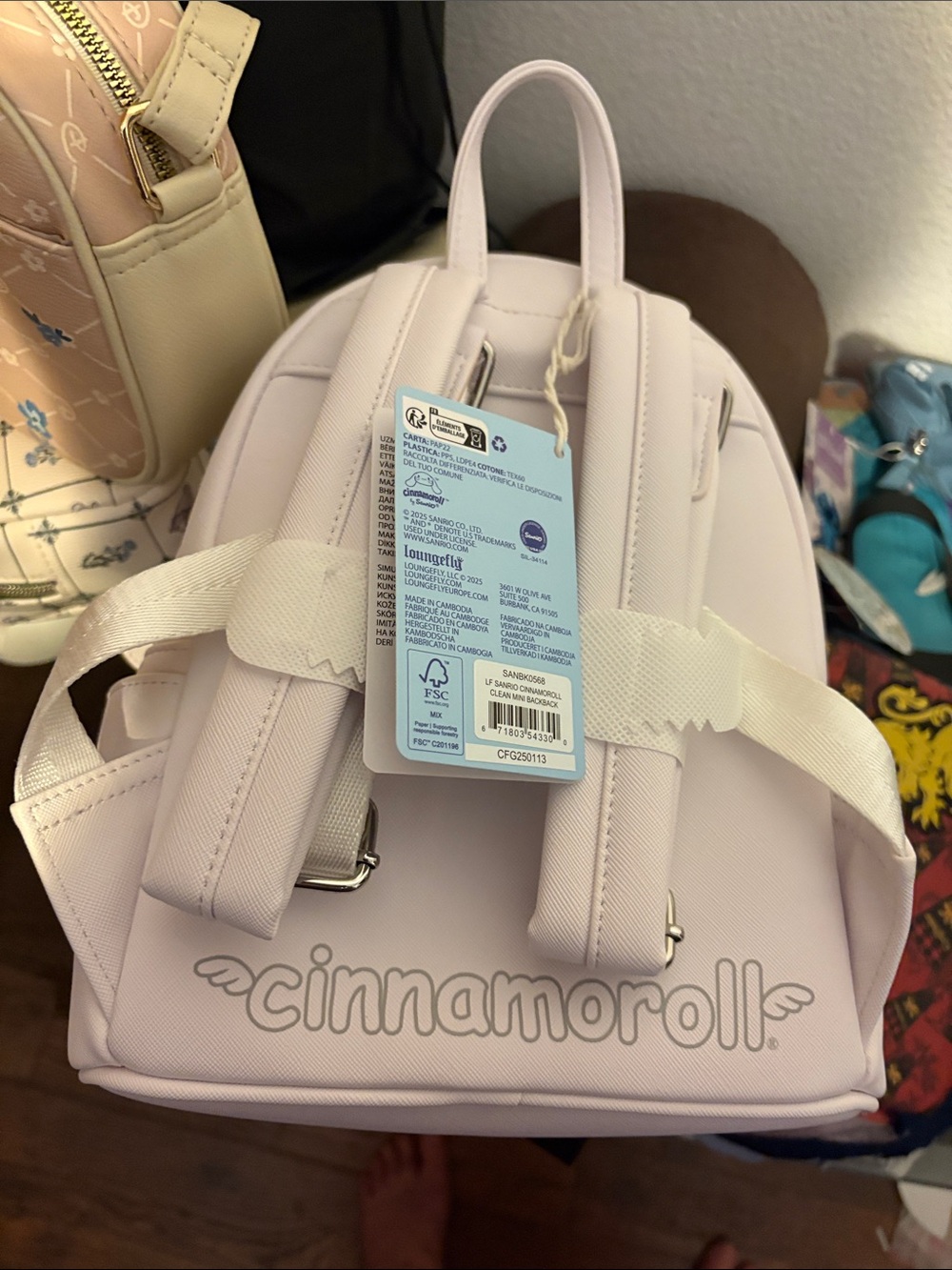 NEW Loungefly Sanrio White CINNAMOROLL Cosplay Backpack Hello Kitty & Friends - Picture 8 of 9